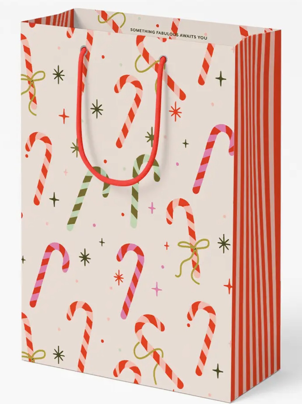 Dahlia Press Candy Cane Gift Bag