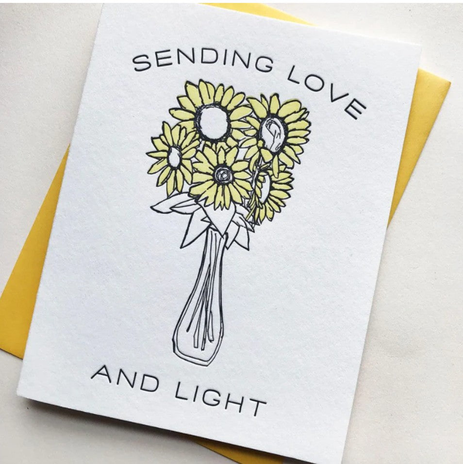 Steel Petal Press Love and Light Sympathy Card