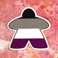 Pushing Whimsy Asexual Meeple Sticker