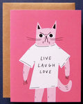 Badger & Burke Live, Laugh, Love Card