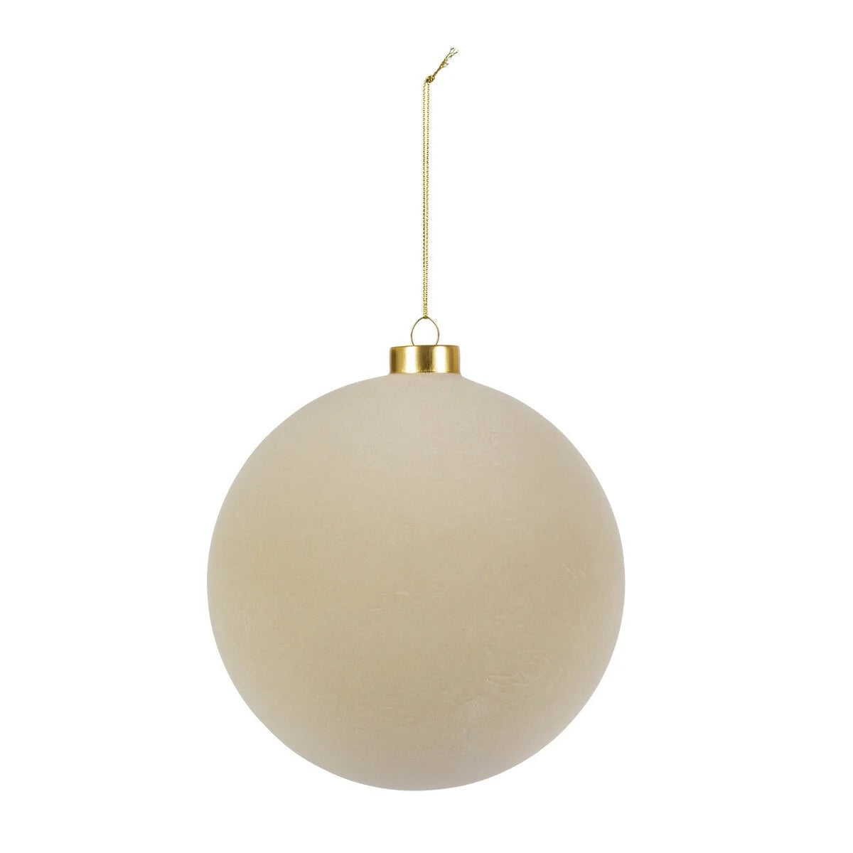 Park Hill Taupe Flocked Ornament