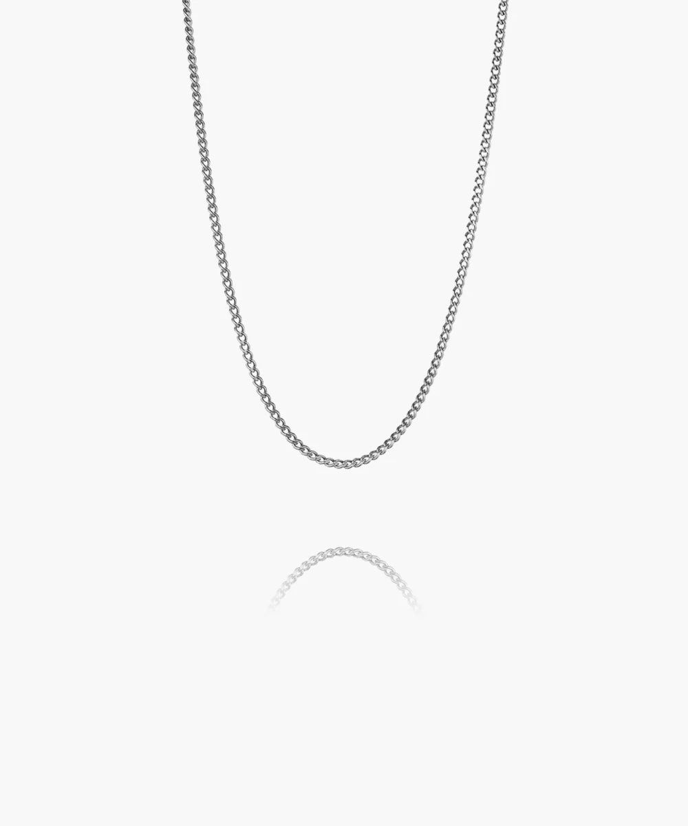 Pig & Hen Curb Chain Necklace