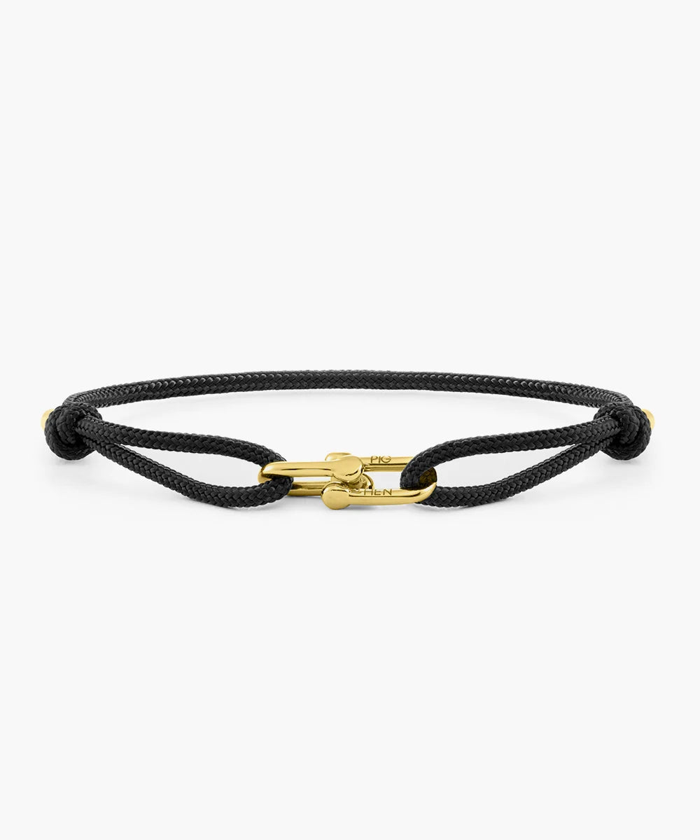 Pig and Hen Daunting Dean Black Gold Bracelet