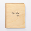 Pistachio Press Favorite Wife Card