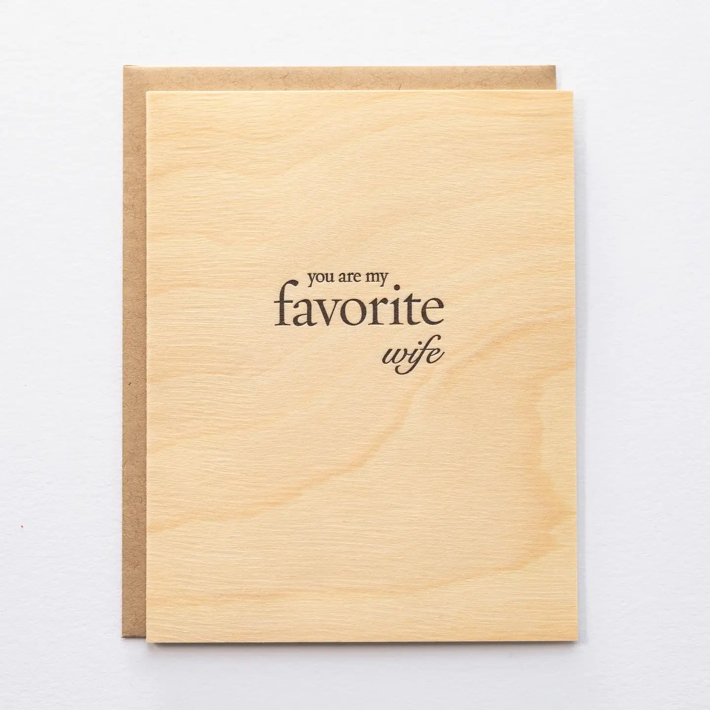 Pistachio Press Favorite Wife Card
