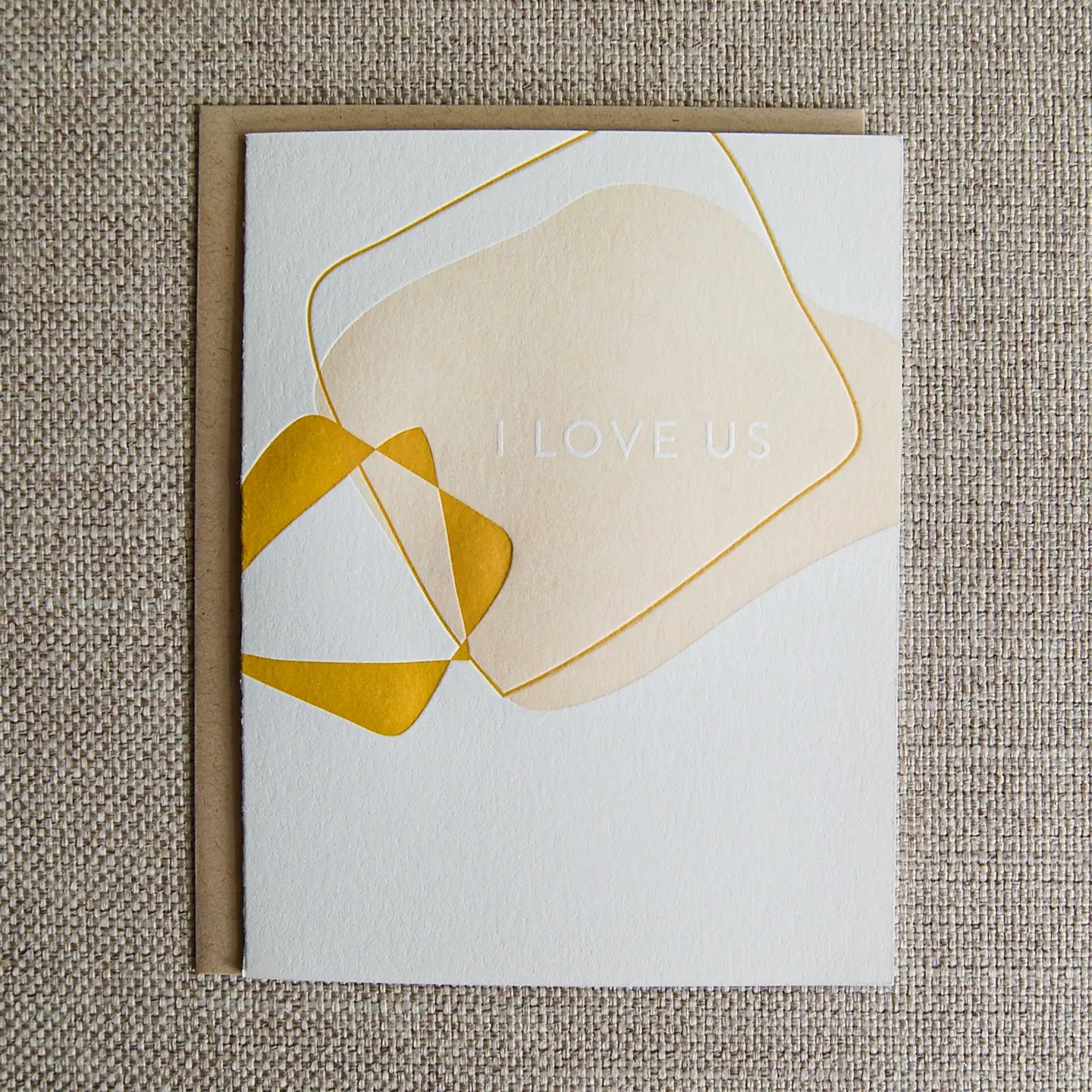 Pistachio Press Shape Love Us Card