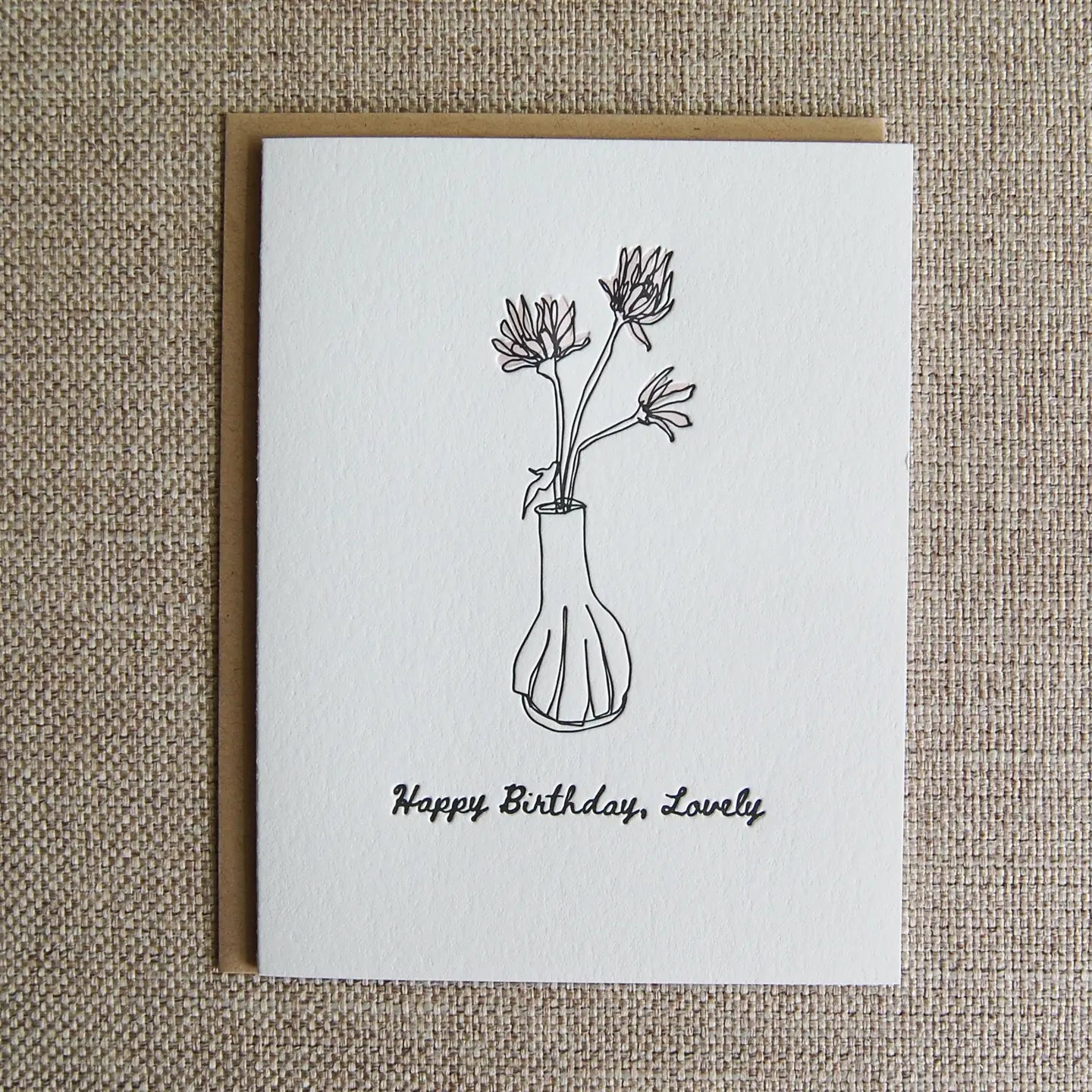 Pistachio Press Line Birthday Card