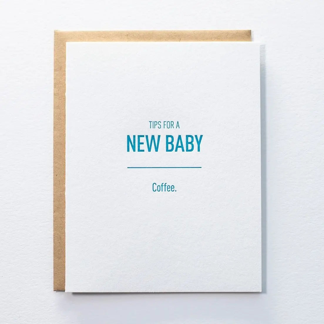 Pistachio Press Tips Baby Coffee Card