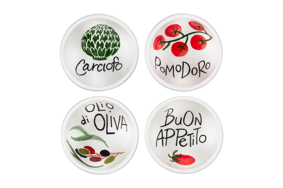 Rosanna Nuovo Italiano Dipping Dishes, Set of 4