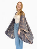 rubyzaar Square Kimono Duster Burgundy