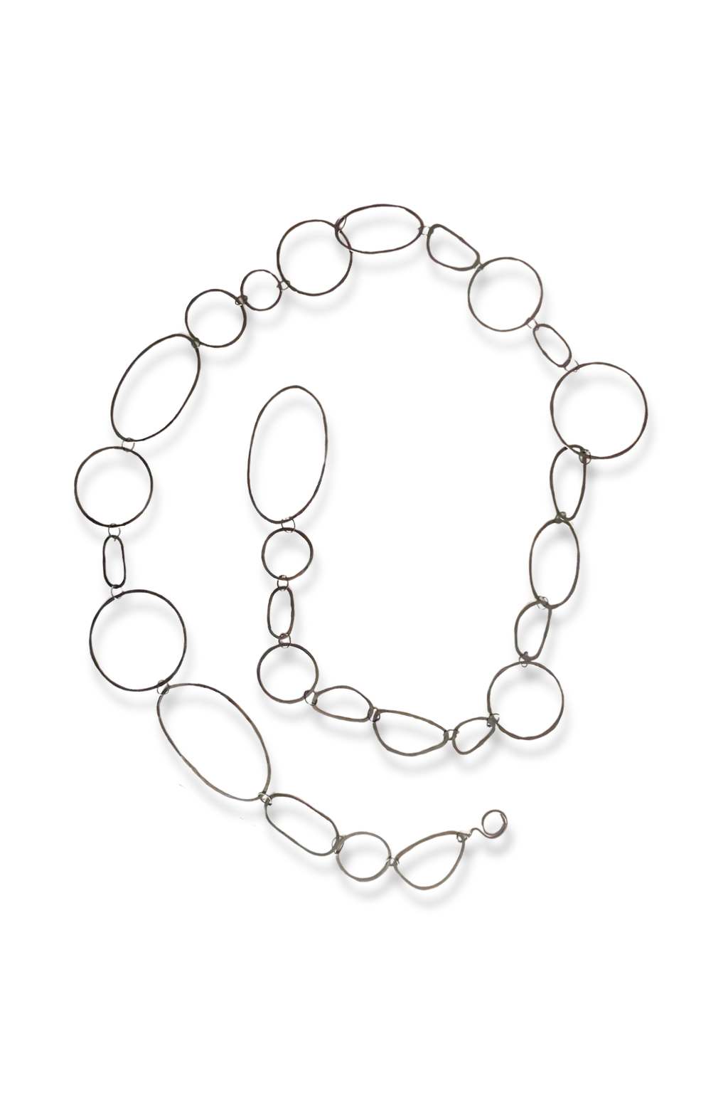 SCF Jump Rope Oxidized Necklace