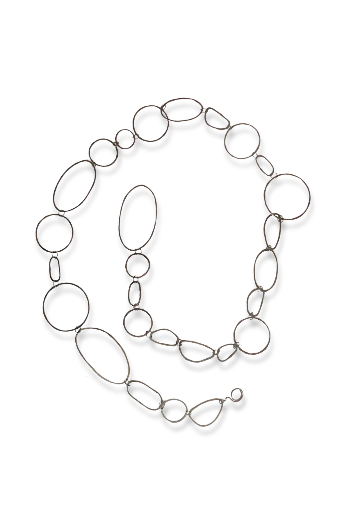 SCF Jump Rope Oxidized Necklace
