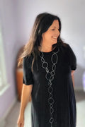 SCF Jump Rope Oxidized Necklace