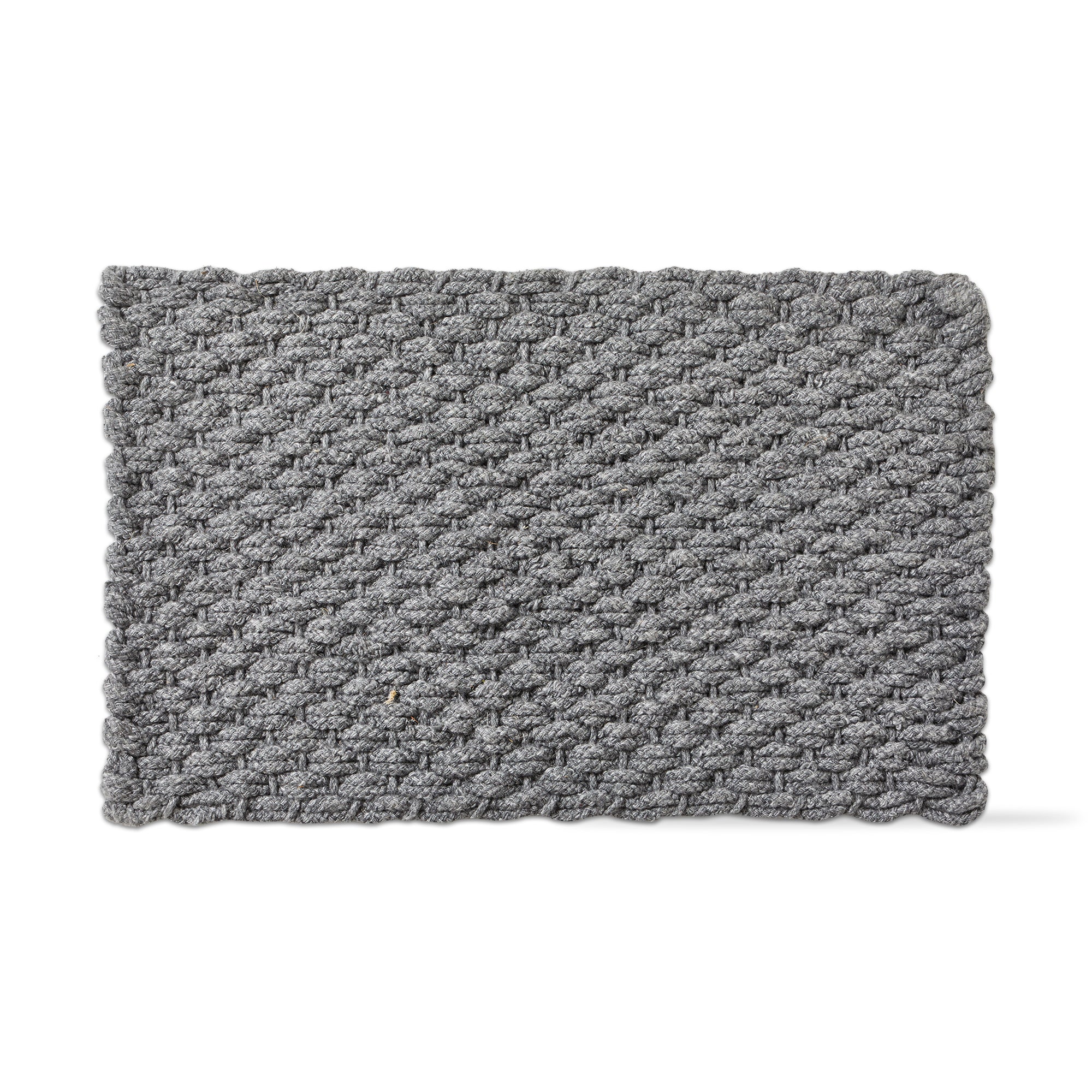 Tag Handwoven Doormat, Grey