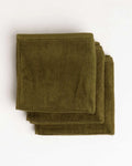 Typical Classic Face Towel 3-Pack, Moss Green