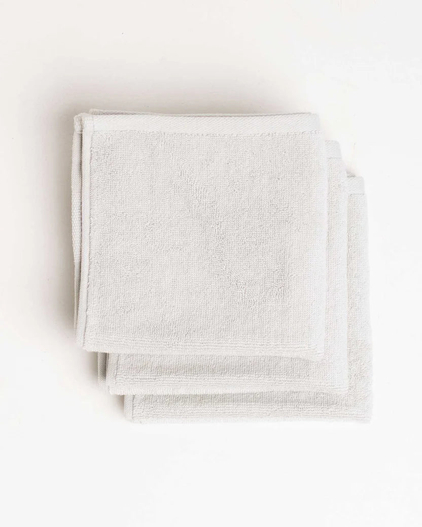 Typical Classic Face Towel 3-Pack, Sky Gray