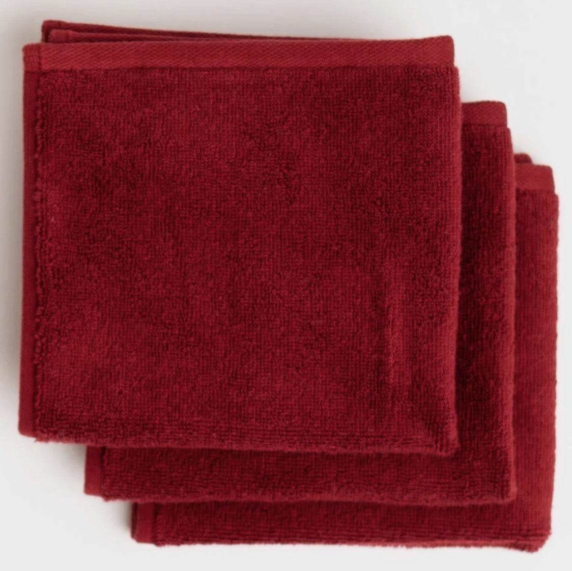 Typical Classic Face Towel 3-Pack, Cabernet Burgundy