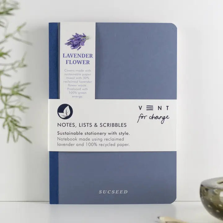 Vent for Change Sucseed A5 Notebook, Lavender