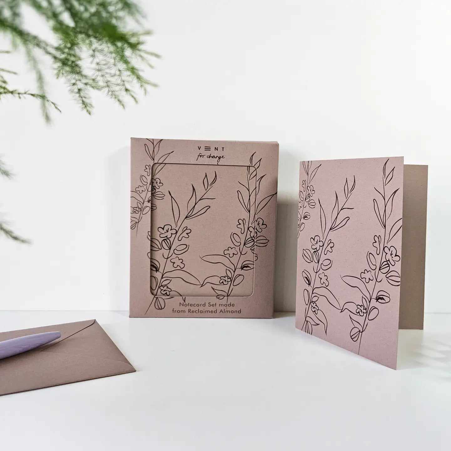 Vent for Change Notecard Set, Almond