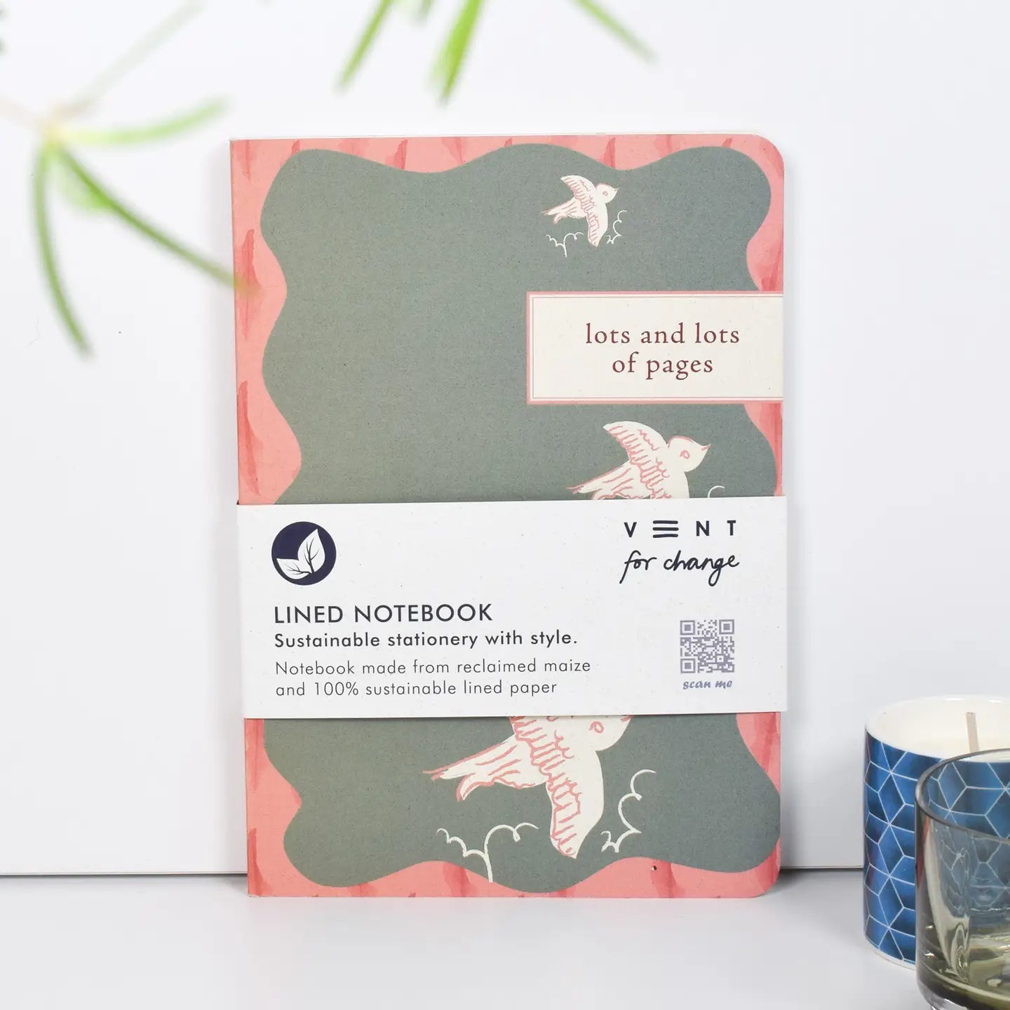 Vent for Change Flight Birds A5 Notebook