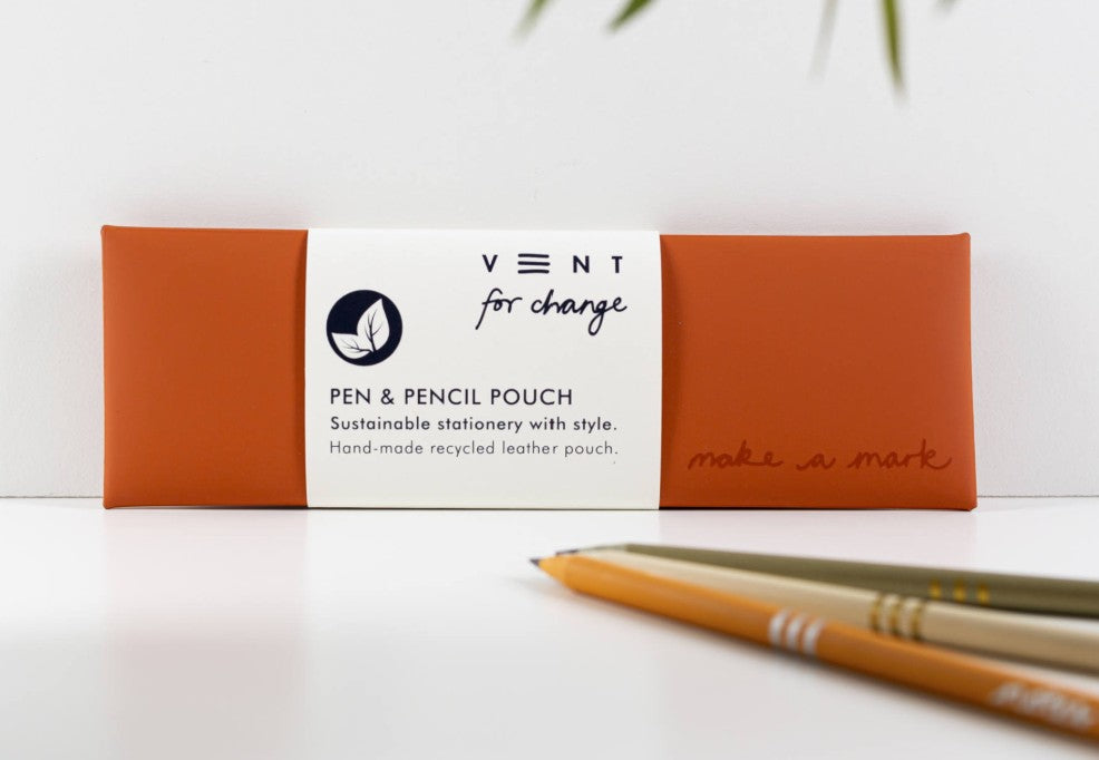 Vent for Change Pen Pencil Case, Orange