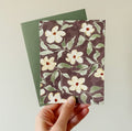 Whitney Rain Studio Boxed Set Plum Floral Patterned Greeting Cards