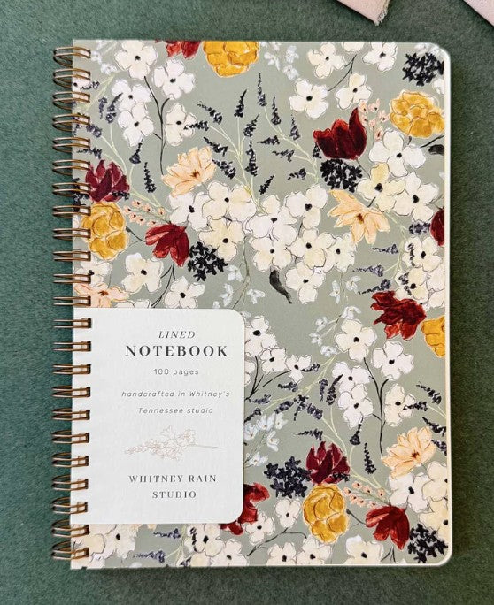 Whitney Rain Studio Vintage Meadow Notebook-Blank